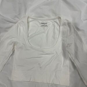 long sleeve scoop micro top